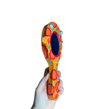 Load image into Gallery viewer, Hand-Held 'Flower Power' Mirror