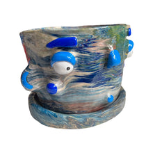 Load image into Gallery viewer, NEW Blue Marble Large Plant Pot (One-Off)