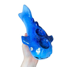 Load image into Gallery viewer, Deep Blue Whale Shark Tealight Candle Holder (One-Off)