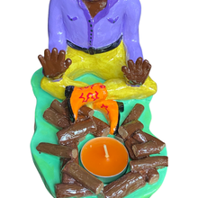 Load image into Gallery viewer, Cowboy Campfire Candle Holder (One-off Groovy)