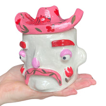 Load image into Gallery viewer, Tim & his Tiger Cow Boy Pot (one-off)