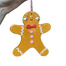 Load image into Gallery viewer, Gingerbread Christmas Decorations (Pink)