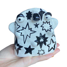 Load image into Gallery viewer, Black & White Stars Glasses Holders (one-off)