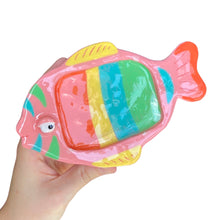 Load image into Gallery viewer, Multi-coloured Fish Soap Dish (one-off)