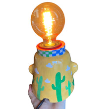 Load image into Gallery viewer, 'Cowboy in the Wild West' Lamp Base (One-Off)