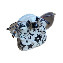 Load image into Gallery viewer, Black & White Stars Glasses Holders (one-off)