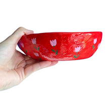 Load image into Gallery viewer, &#39;Red Tulips&#39; Bowl
