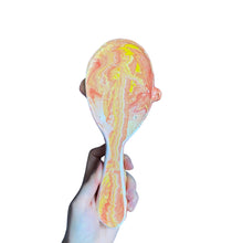 Load image into Gallery viewer, Hand-Held 'Sunset Marble' Mirror