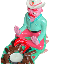 Load image into Gallery viewer, Cowboy Campfire Candle Holder (One-off Strawberries)