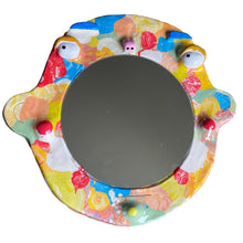 Load image into Gallery viewer, 'Multi-colour Splodges' BIG Ponky Wall Mirror (one-off)