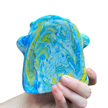 Load image into Gallery viewer, Blue + Green Marble Glasses Holders (one-off)