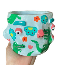 Load image into Gallery viewer, 'Croc Jungle' Chunky Pot (One-Off)