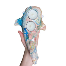 Load image into Gallery viewer, Marble Whale Shark Tealight Candle Holder (One-Off)