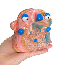 Load image into Gallery viewer, Pink + Blue Marble Glasses Holders (one-off)