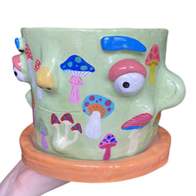 Load image into Gallery viewer, 'Mushroom Town' Large Plant Pot (One-Off)