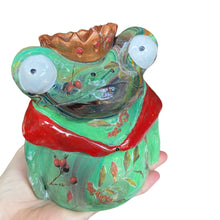 Load image into Gallery viewer, 'Berries' Frog Queen Tea-Light Holder (one-off)