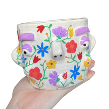 Load image into Gallery viewer, 'Fabulous Florals' Chunky Pot (One-Off)