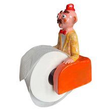Load image into Gallery viewer, 'Mr Orange' The PonkyWot Butler Toilet Roll Holder (one-off)
