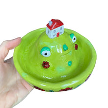 Load image into Gallery viewer, 'Roses are Red' House on the Hill (incense holder/jewellery dish)