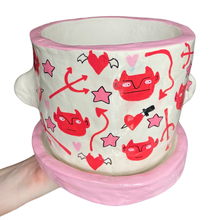 Load image into Gallery viewer, 'Cheeky Devils' Large Plant Pot (One-Off)