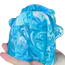 Load image into Gallery viewer, Marble Glasses Holders deep teal (one off ready to ship)