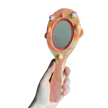 Load image into Gallery viewer, Hand-Held 'Sunset Marble' Mirror