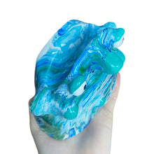 Load image into Gallery viewer, Marble Glasses Holders deep teal (one off ready to ship)