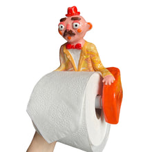 Load image into Gallery viewer, 'Mr Orange' The PonkyWot Butler Toilet Roll Holder (one-off)