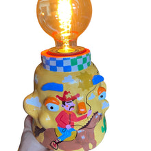 Load image into Gallery viewer, 'Cowboy in the Wild West' Lamp Base (One-Off)