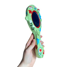 Load image into Gallery viewer, Hand-Held 'Garden Vibes' Mirror