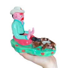 Load image into Gallery viewer, Cowboy Campfire Candle Holder (One-off Strawberries)