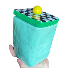 Load image into Gallery viewer, NEW 'Checkerboard' Storage Jar (One-Off)