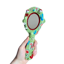 Load image into Gallery viewer, Hand-Held 'Garden Vibes' Mirror