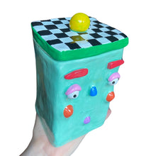 Load image into Gallery viewer, NEW 'Checkerboard' Storage Jar (One-Off)