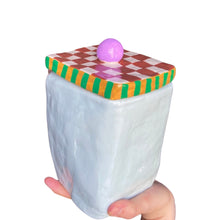 Load image into Gallery viewer, 'Contemporary Stripes' Storage Jar (One-Off)