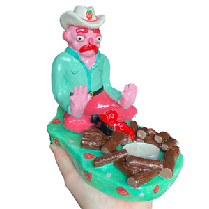 Cowboy Campfire Candle Holder (One-off Strawberries)