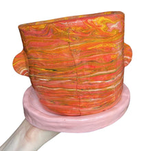 Load image into Gallery viewer, 'Marbled Sunset' Large Plant Pot (One-Off)