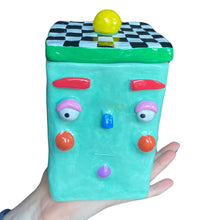 Load image into Gallery viewer, NEW 'Checkerboard' Storage Jar (One-Off)