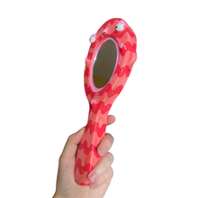Load image into Gallery viewer, Hand-Held 'Wavy Pink' Mirror