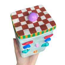 Load image into Gallery viewer, 'Contemporary Stripes' Storage Jar (One-Off)