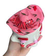 Load image into Gallery viewer, Tim & his Tiger Cow Boy Pot (one-off)