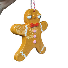 Load image into Gallery viewer, Gingerbread Christmas Decorations (Pink)