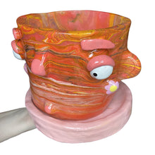 Load image into Gallery viewer, 'Marbled Sunset' Large Plant Pot (One-Off)