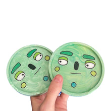 Load image into Gallery viewer, Forest Greens Circle Coaster Set