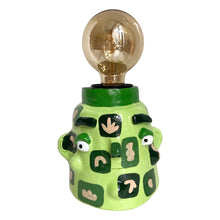 Load image into Gallery viewer, 'Green Abstract' Lamp Base  (One-Off)