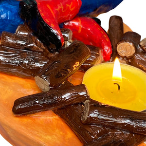 Classic Cowboy Campfire Candle Holder