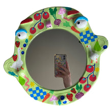 Load image into Gallery viewer, 'Farmers Market' BIG Ponky Wall Mirror (one-off)