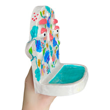 Load image into Gallery viewer, 'Multi Florals' Ponky Wall Shelf (One-Off)