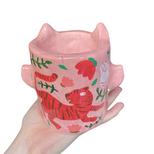 Load image into Gallery viewer, 'Tiger's + Tulip's' Devil Pot (one-off)
