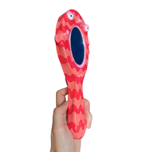Load image into Gallery viewer, Hand-Held 'Wavy Pink' Mirror